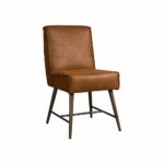 Tower Living Eetkamerstoel Belmonte Microvezel Cherokee 8 Cognac (2)