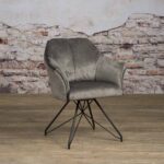 Tower Living Eetkamerstoel Fano Swivel Stof Lotus Grey