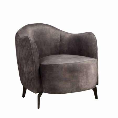 Tower Living Fauteuil Bondo Stof Bliss 3 Dark Grey (2)