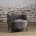 Tower Living Fauteuil Bondo Stof Bliss 3 Dark Grey