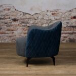 Tower Living Fauteuil Bondo Stof Velvet Bliss 18 Blue Zijaanzicht Sfeerfoto