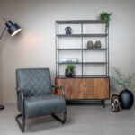 Tower Living Fauteuil Civo Eco Leer Bull Antraciet