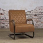 Tower Living Fauteuil Civo Leer Bull Cognac