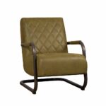 Tower Living Fauteuil Civo Leer Bull Green (2)