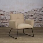 Tower Living Fauteuil Dante Stof Teddy MJ8 3 Light Brown