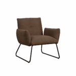 Tower Living Fauteuil Dante Stof Teddy MJ8 7 Dark Brown (2)