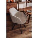 Tower Living Eetkamerstoel Bruno Stof Nature 120 Beige Grey Sfeerfoto (2)