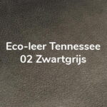 Eco leer Tennessee 02 Zwartgrijs