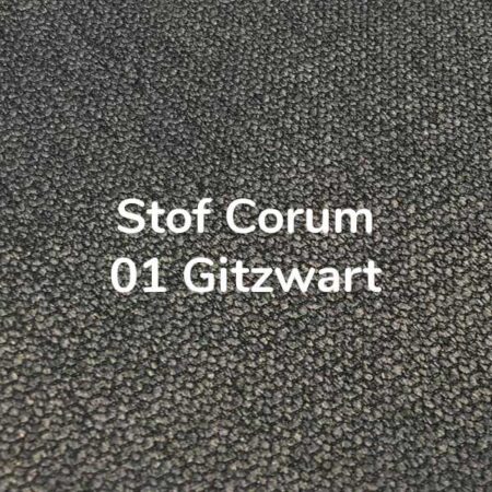 Stof Corum Gitzwart (01)