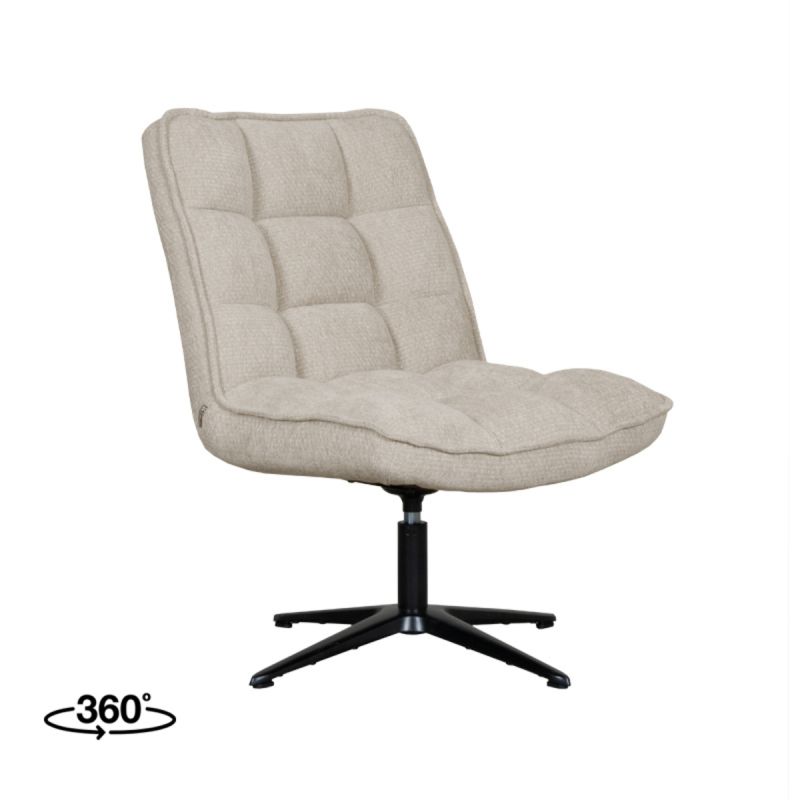 LABEL51 Draaifauteuil Vince 63x74x91 Cm Clay Elite