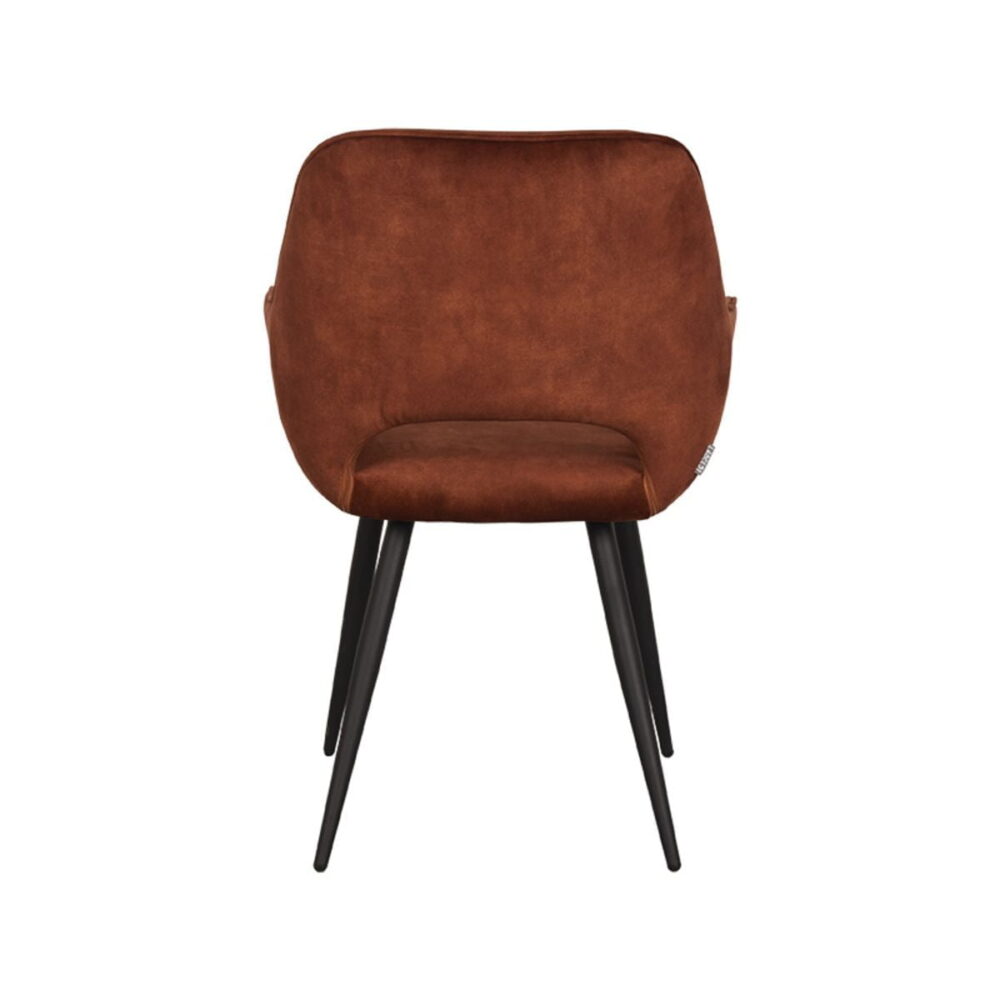 LABEL51 Eetkamerstoel Chair Fer Rust Velours 60x59x87 cm Achter.jpg