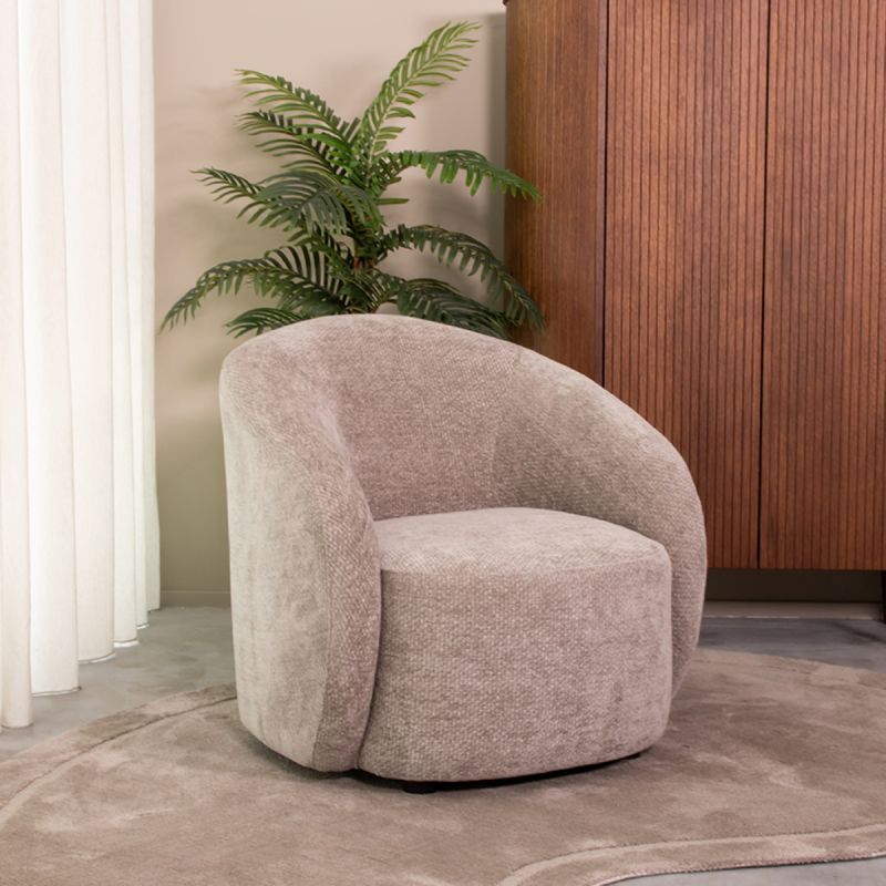 LABEL51 Fauteuil Alby Stof Clay Elite Sfeerfoto