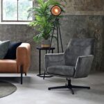 LABEL51 Fauteuil Toby Stof Adore Antracite 68