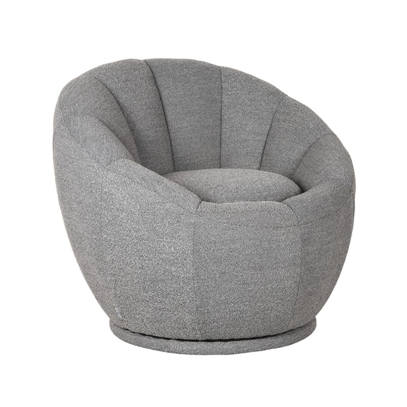 LABEL51 Fauteuil Crown Grijs Boucle 83x77x72 cm Perspectief 1.jpg