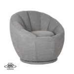 LABEL51 Fauteuil Crown Grijs Boucle 83x77x72 cm Perspectief 360.jpg