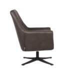 LABEL51 Fauteuil Tod Antraciet Microvezel 76x75x90 cm Zijkant.jpg