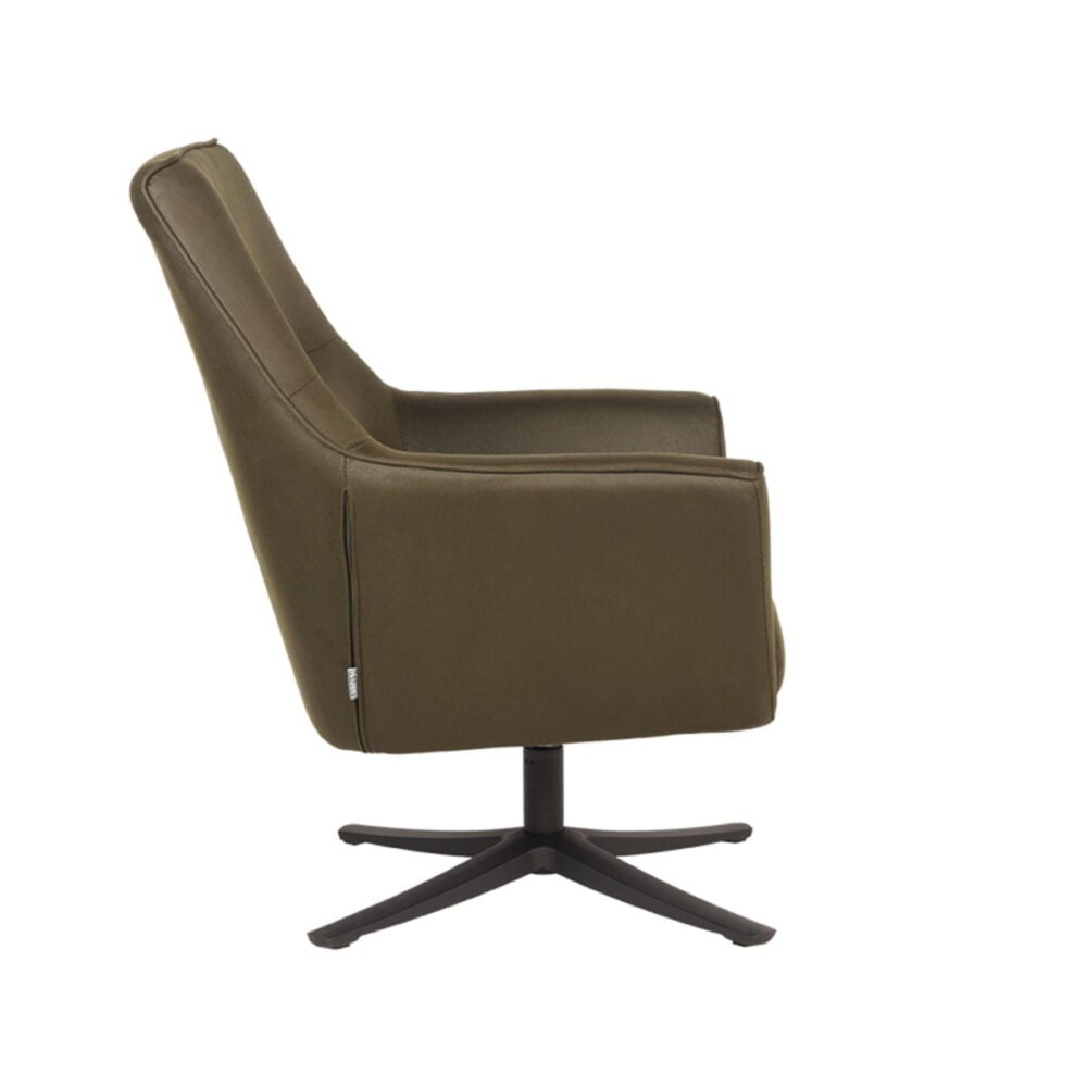 LABEL51 Fauteuil Tod Army Microvezel 76x75x90 cm Zijkant.jpg