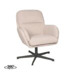 LABEL51 Draaifauteuil Moss 70x77x90 Cm Naturel Touch Perspectief 360 v2