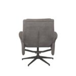 LABEL51 Relaxfauteuil Bergen 77x76x105 Cm Antraciet Cosmo Achterkant2 v2