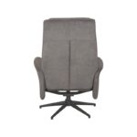 LABEL51 Relaxfauteuil Bergen 77x76x105 Cm Antraciet Cosmo Achterkant v2