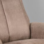 LABEL51 Relaxfauteuil Bergen 77x76x105 Cm Taupe Micro Suede Detail v2