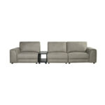 LABEL51 Bank Tivoli 4 Zits + Console 344 Cm Microvezel Dalton Taupe 5