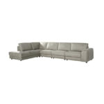 LABEL51 Loungebank Ottoman Tivoli 376 Cm Microvezel Dalton Taupe 5 Links