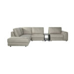 LABEL51 Loungebank Ottoman Tivoli + Console 330x235 Cm Microvezel Dalton Taupe 5 Links