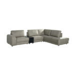 LABEL51 Loungebank Ottoman Tivoli + Console 330x235 Cm Microvezel Dalton Taupe 5 Rechts