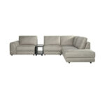 LABEL51 Loungebank Ottoman Tivoli + Console 330x235 Cm Microvezel Dalton Taupe 5 Rechts (2)