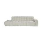 Loungebank Ottoman Valentino 3 Zits Stof Elite Natural 03 Vooraanzicht Links