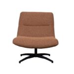 LABEL51 Draaifauteuil Calix 77x93x88 Cm Met Stof Coral Royal Boucle (2)