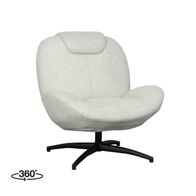 LABEL51 Fauteuil Clayton 82x89x91 Cm Met Stof Naturel Canyon