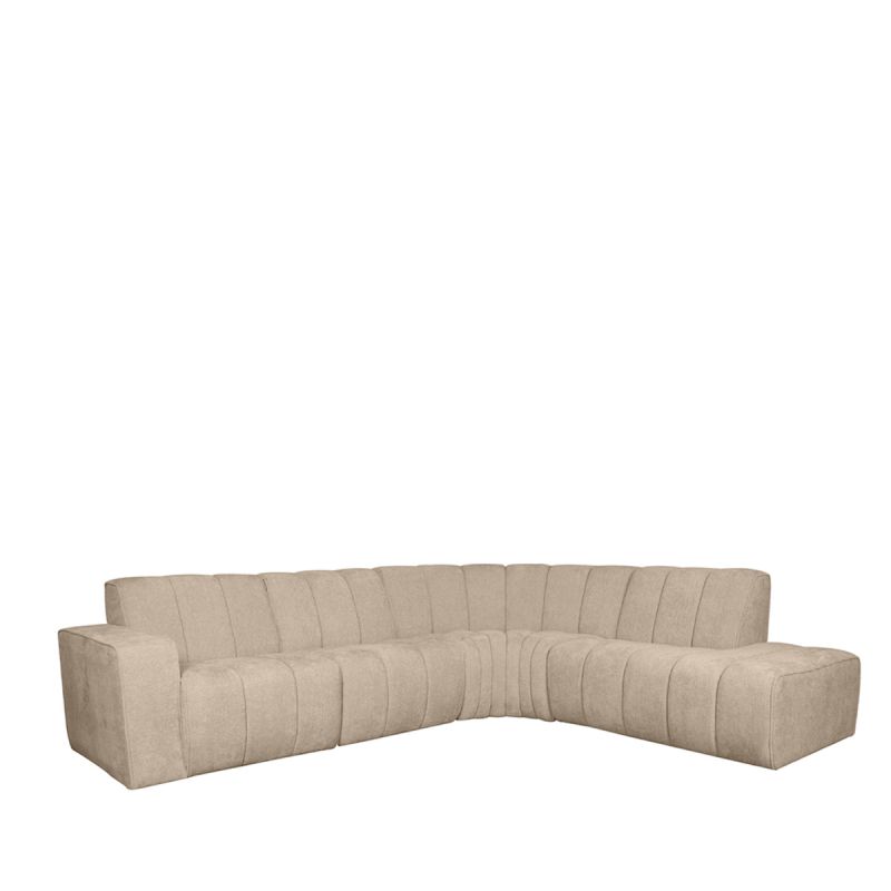 LABEL51 Loungebank Ottoman Vitoro 329x227x82 Cm Clay Elite Rechts