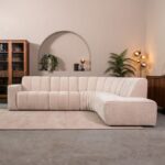 LABEL51 Loungebank Ottoman Vitoro 329x227x82 Cm Naturel Elite Rechts Sfeerfoto